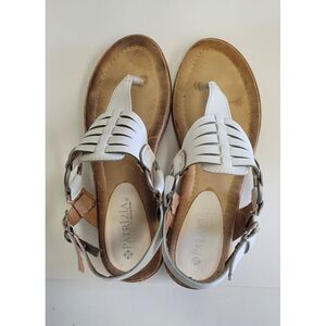 Patrizia by spring step White Sandles Size 36 Or 5.5‎